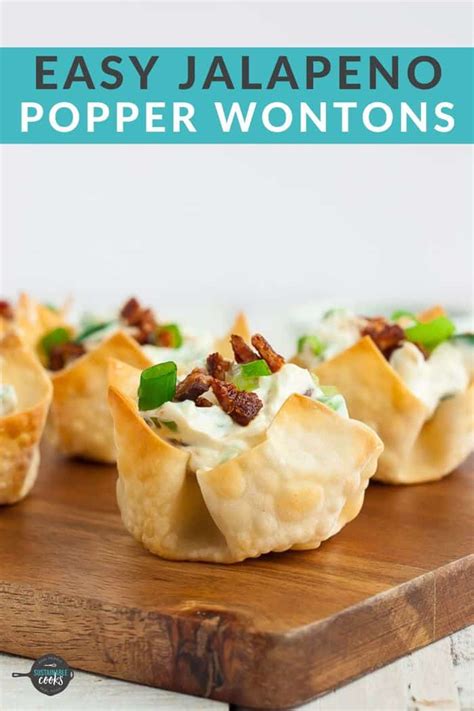 Easy Jalapeno Popper Wontons Sustainable Cooks