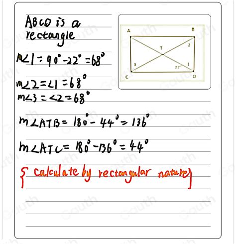 Solved The Quadrilateral Shown Is A Rectangle Label The Missing