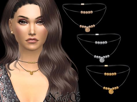 The Sims Resource NataliS Western Style Short Necklace