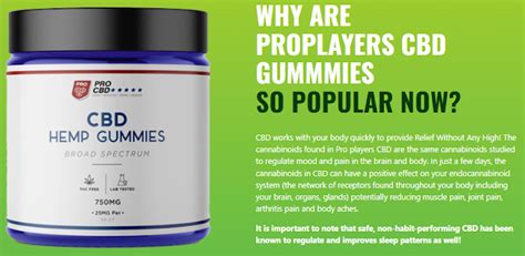 Pro Players CBD Gummies Reviews ProPlayers Hemp Gummy