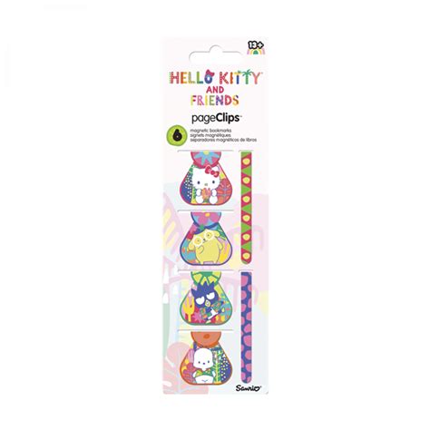 Hello Kitty And Friends Sanrio 6 Pack Magnetic Bookmark Clips