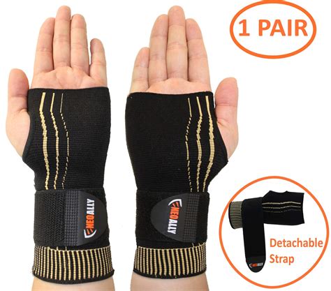 Buy NeoAlly Copper Compression Wrist Sleeve for Carpal Tunnel Gloves ...