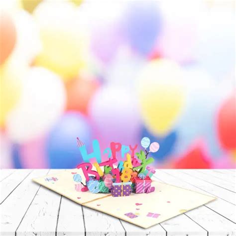 CARTE DE JOYEUX anniversaire créative 3D Cartes d anniversaire up EUR