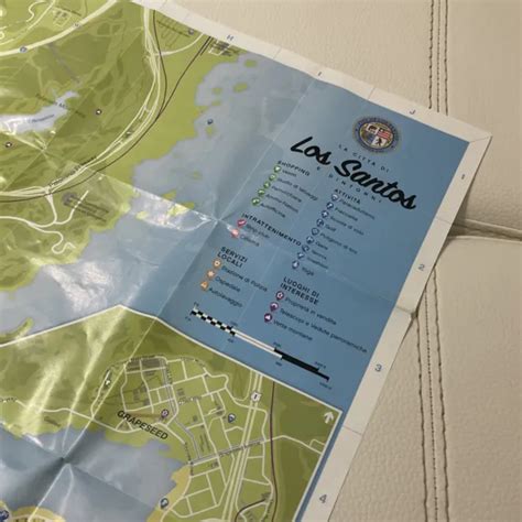 MAPPA POSTER GRAND Theft Auto V Gta 5 Ps4 Ps3 Ps5 Xbox Sony Originale