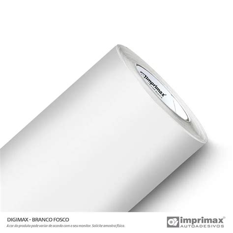 Vinil Adesivo Digimax Branco Fosco 0 10x1 00mx50m