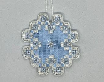 Heart Ornament Hardanger Embroidery Etsy