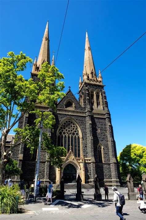 The Popular St Patrick`s Cathedral In Melbourne Australia Editorial