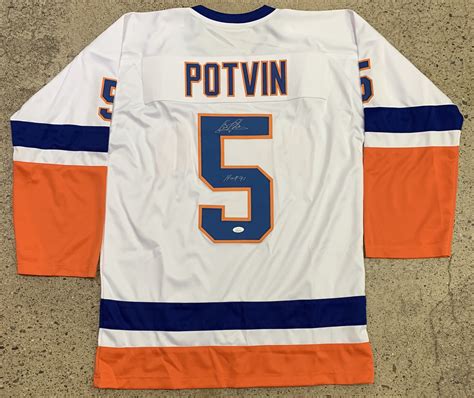 Lot Detail Dennis Potvin Signed New York Islanders Style Jersey Jsa Coa