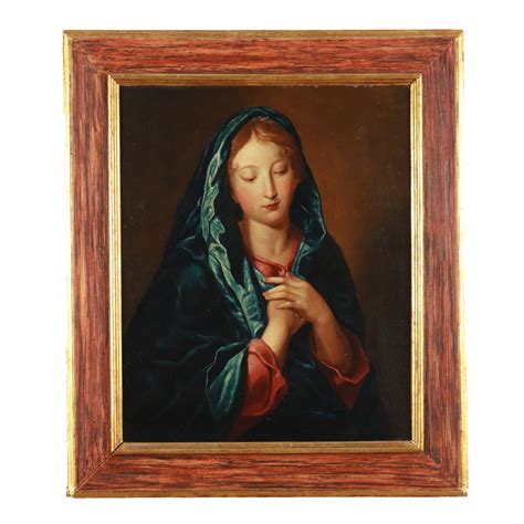 Dipinto Madonna Orante Arte Ottocento