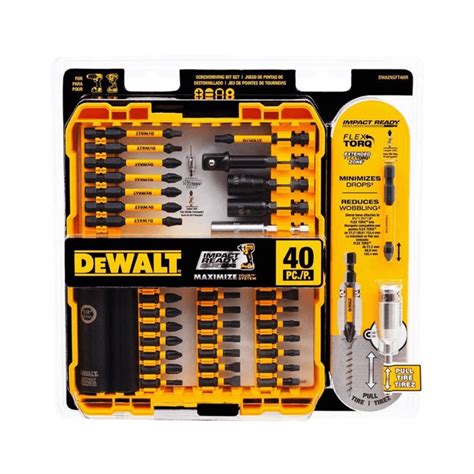 Juego De Puntas Para Atornillador Flextorq Piezas Dewalt