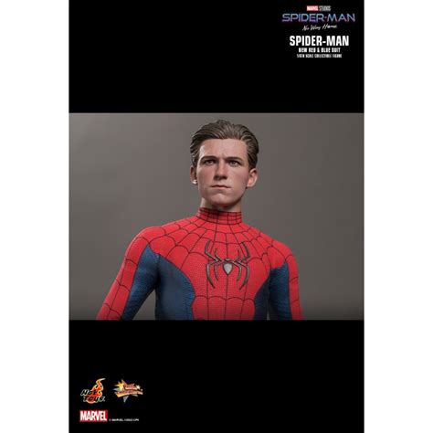 Hot Toys New Red Blue Suit Spider Man Marvel S Spider Man No Way Home Figurine Movie