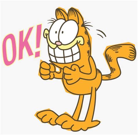 Garfield Line Messaging Sticker Line Stickers PNG Image Transparent