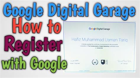 How To Register With Google Garage Digital Marketing Certification