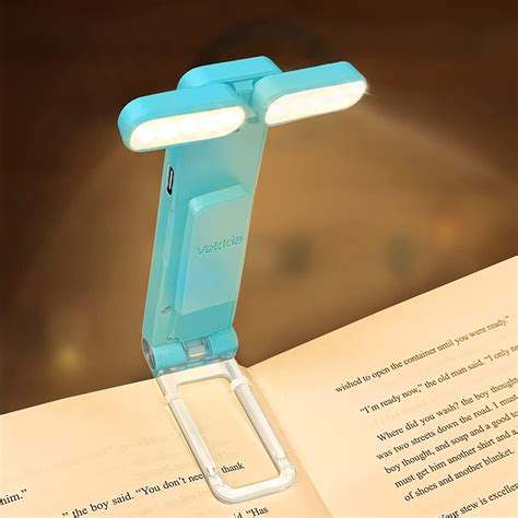 Vekkia Led Usb Ricaricabile Luce Libro Per Leggere A Letto Clip On