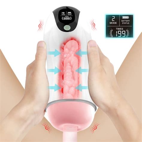 Frequency Automatic Sucking Male Masturbation Cup Oral Vagina Adult