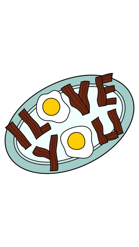 The Simpsons I Love You Eggs And Bacon Sticker The Simpsons Cute