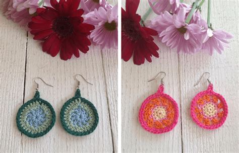 Quick And Easy Crochet Earrings Pattern