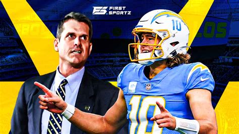 Jim Harbaugh Hails Chargers QB Justin Herbert As Crown Jewel Of The