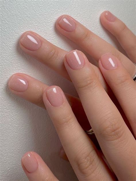 55 Korean Inspired Nude Nail Designs For A Chic Look Nude Nail Designs Pretty Nail Art