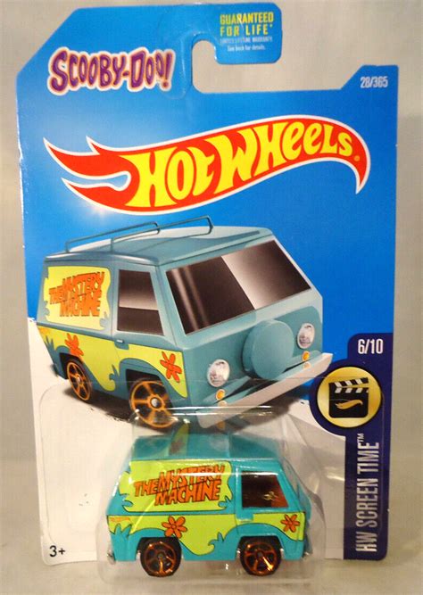 HOT WHEELS SCOOBY DOO THE MYSTERY MACHINE HW SCREEN TIME ON CARD Values MAVIN