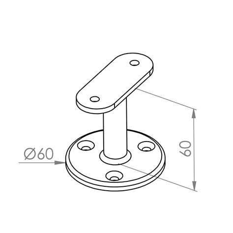 Handlauf RAL Farbe Nach Wunsch Eckig 40x20 Mm Mit Haltern Typ 4