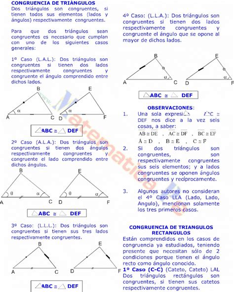 CONGRUENCIA DE TRIÁNGULOS EJERCICIOS DESARROLLADOS