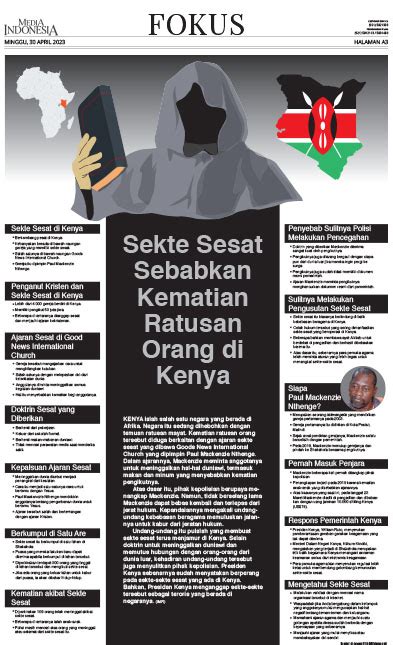 Sekte Sesat Sebabkan Kematian Ratusan Orang Di Kenya