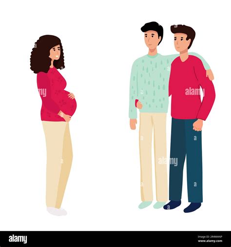 Gay Dads Stock Vector Images Alamy