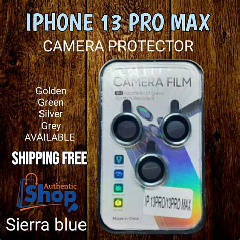 Iphone 13 Pro/13 Pro Max Camera Lens Protector Blue.iphone 13 Pro/13 ...