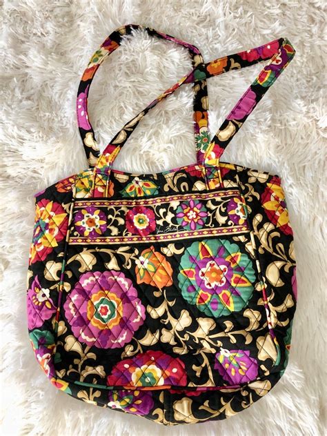 Vera Bradley Tote Handbag Suzani Quilted Fabric Purse Ebay