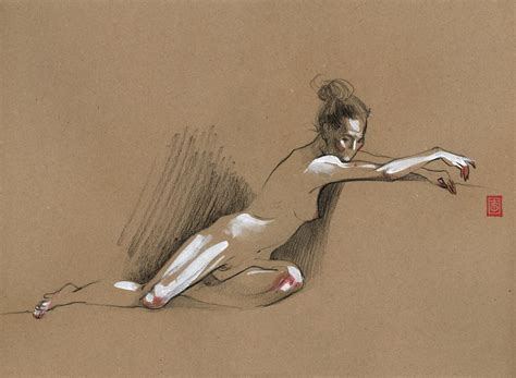 Nude Life Drawing Charcoal Drawing By Victoria Sevastyanova Artfinder