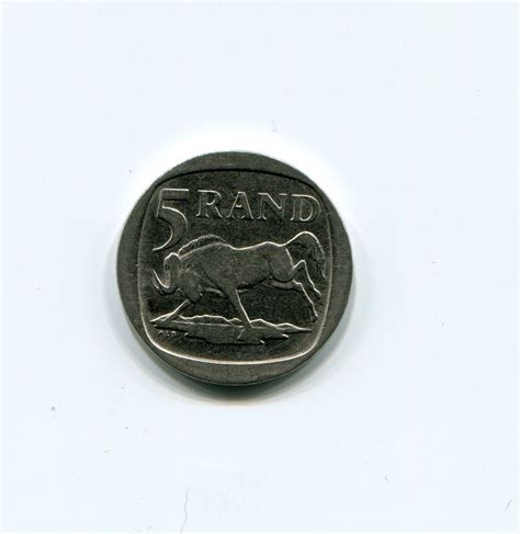 South Africa 1995 R5 Wildebeest Coin Ex Unitate Vires 1994 Als Engraver Km140 Ebay