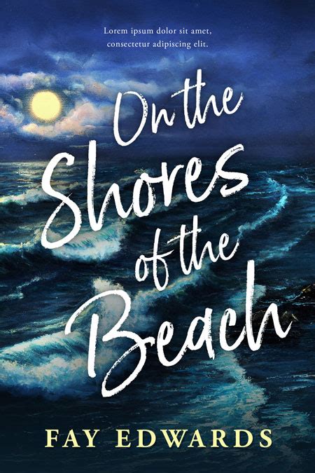 On The Shores Of The Beach Fiction Premade Book Cover For Sale