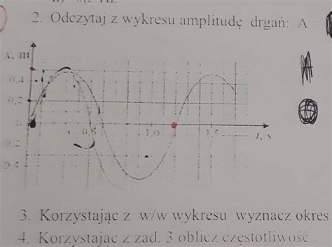 odczytaj z wykresu amplitude drgańklasa 8 Brainly pl