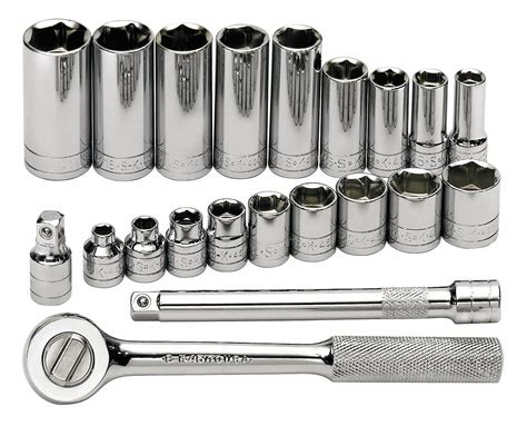 Sk Professional Tools In Drive Size Pieces Socket Wrench Set