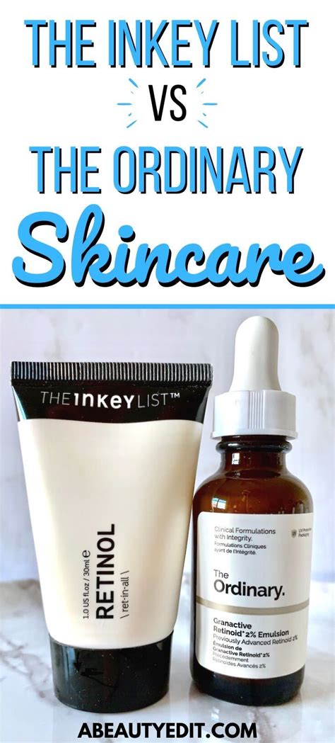 The Inkey List Vs The Ordinary Anti Aging Skincare On A Budget A