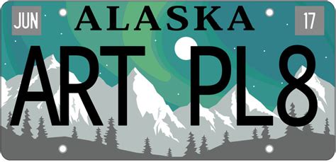 Alaska Artistic License Plate