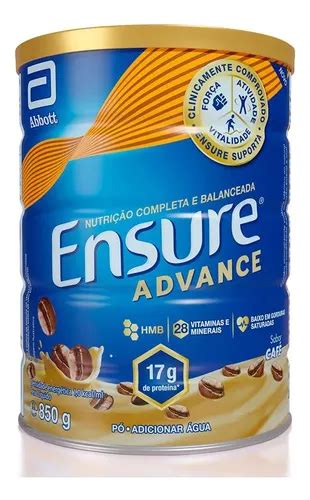 Suplemento Alimentar Nutricional Ensure Advance Café 850g Frete grátis