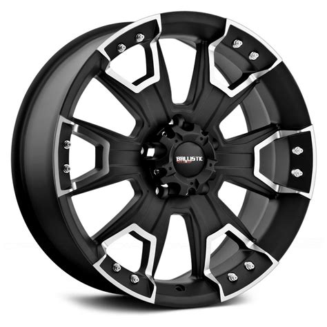 BALLISTIC 904 HAVOC Wheels Flat Black With Machined Accents Rims