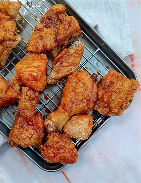 Korean Fried Chicken With Soy Garlic Sauce Rootsandcook