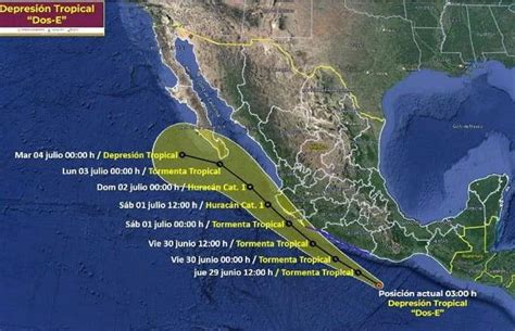 Protecci N Civil Emite Alerta Ante Formaci N De Depresi N Tropical E