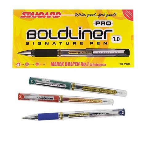 Signature Pen STANDARD Boldliner Pro 1 0 Mm Pulpen Tanda Tangan