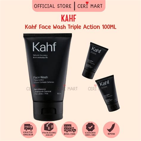 Jual Kahf Triple Action Oil And Comedo Defense Face Wash Ml Sabun