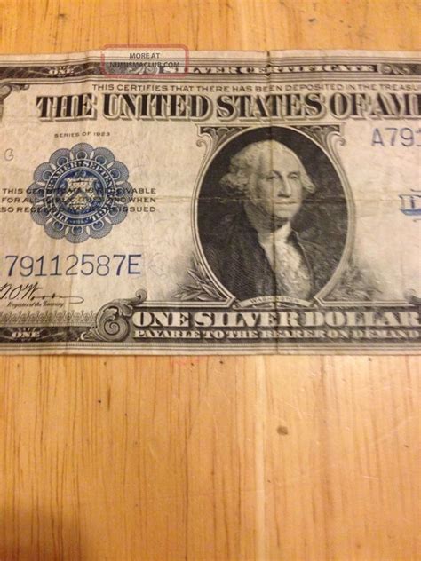 1923 One Dollar Silver Certificate Large Note