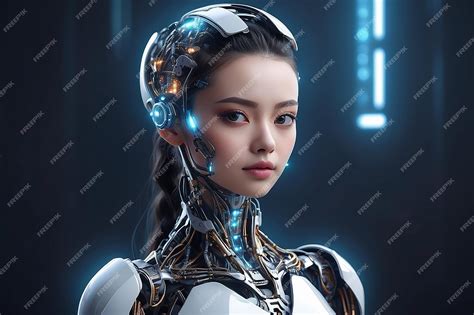 Premium Photo A Future Of Possibilities The Futuristic Cyborg Human