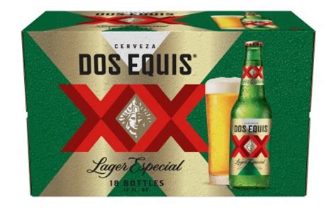 Dos Equis Mexican Lager Beer, 18 Pack, 12 fl oz Bottles, 18 bottles ...