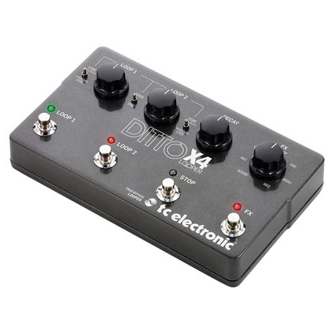 TC Electronic Ditto X4 Dual Track Looper Pedal At Gear4music