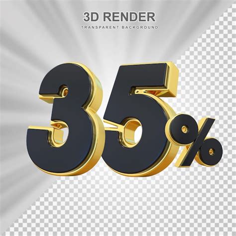 Premium Psd 35 Percent Discount Sale Off 3d