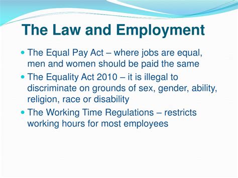 Ppt Employment Rights And Responsibilities Powerpoint Presentation