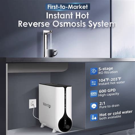 Waterdrop K6 Reverse Osmosis Instant Hot Water Filter System600 Gpd Tankless Ebay